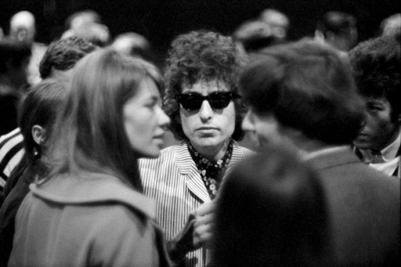 Bob Dylan et Françoise Hardy à l'Olympia en 1966 © Jean-Pierre LELOIR